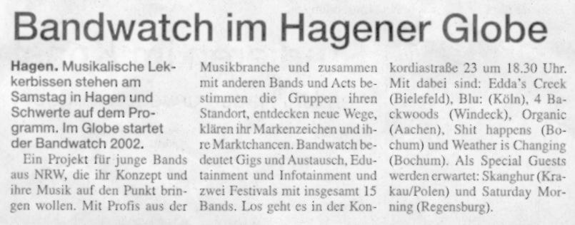 [Stadtanzeiger Hagen Artikel]