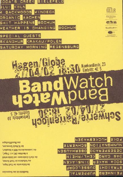 Band Watch 2002 Flyer